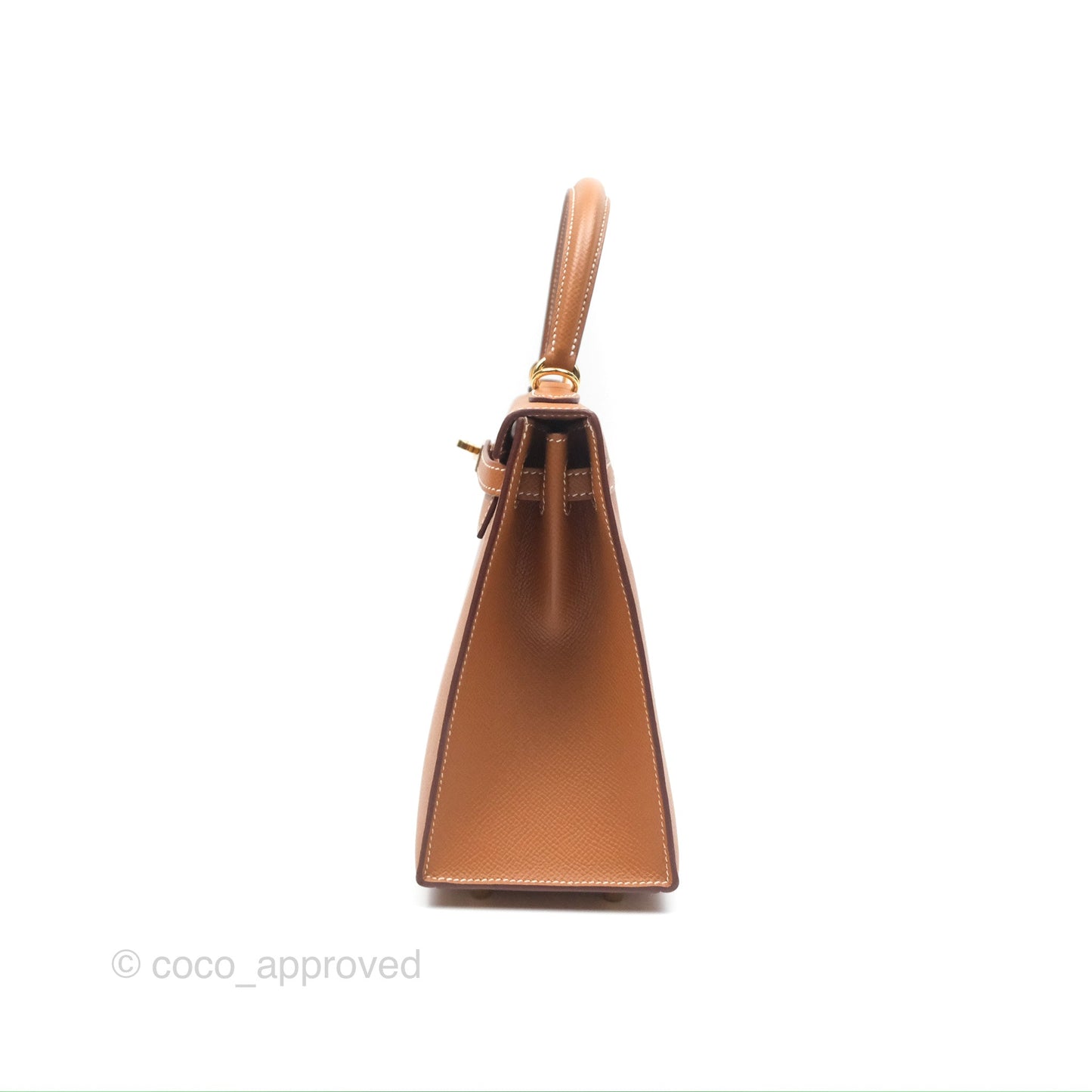 Hermès Kelly 25 Sellier Gold Epsom Gold Hardware