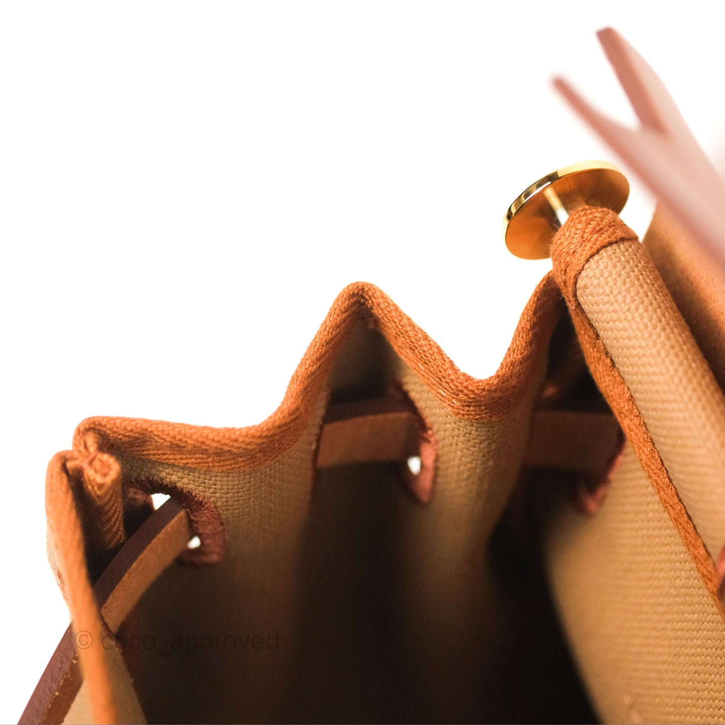 Hermès Herbag Zip Retourne 31 Chai 0M/Fauve 34 Canvas Gold Hardware
