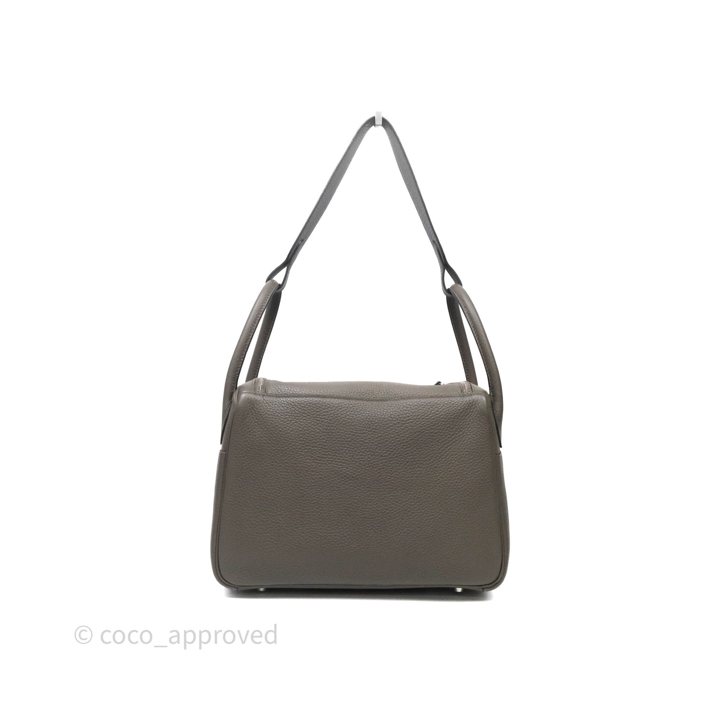 Hermès Lindy 30 Etain 8F Clemence Palladium Hardware