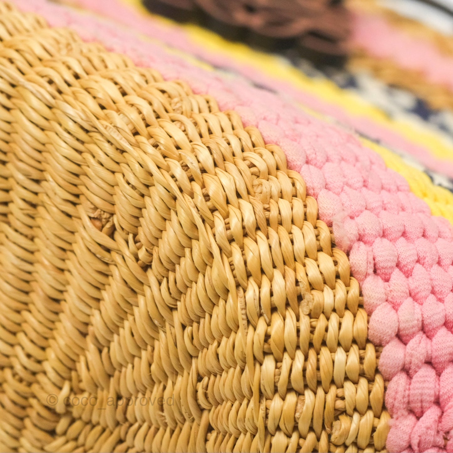 Loewe x Paula’s Ibiza Striped Raffia Basket Bag