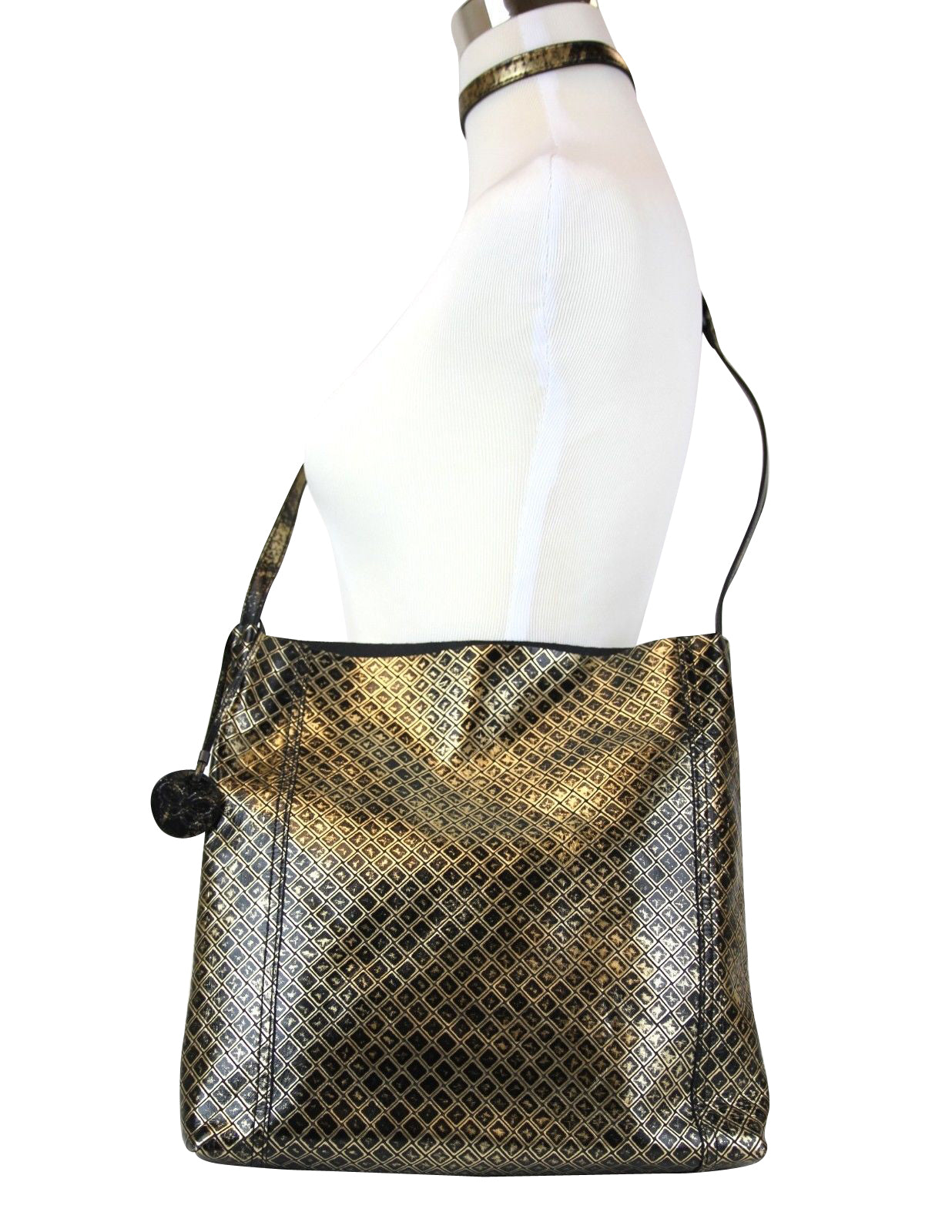 Luxury Bottega Veneta Unisex Intrecciomirage Leather Messenger Bag