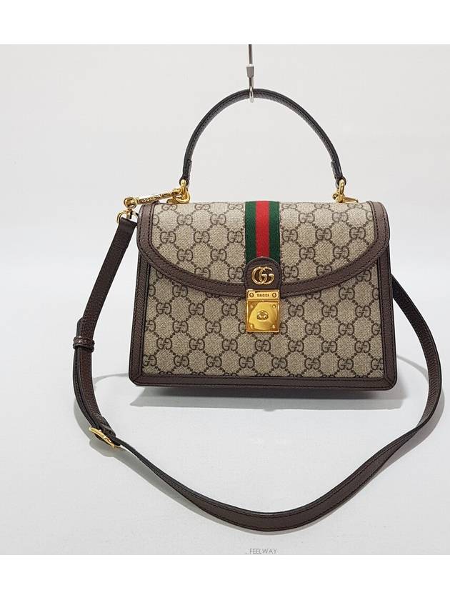 Luxury Gucci Trending 2025 Ophidia Web Small Top Handle Bag 651055