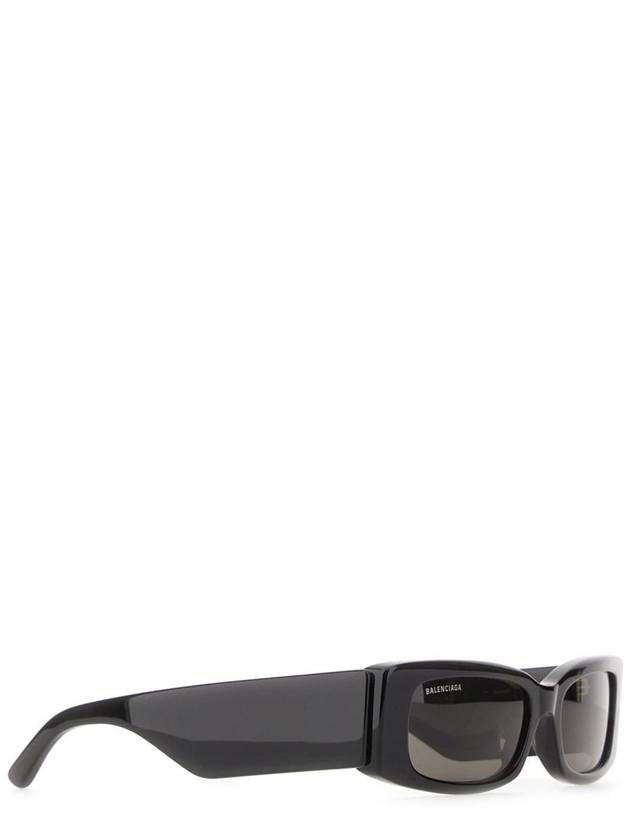 Luxury Balenciaga Eyewear Max Rectangle Sunglasses Black
