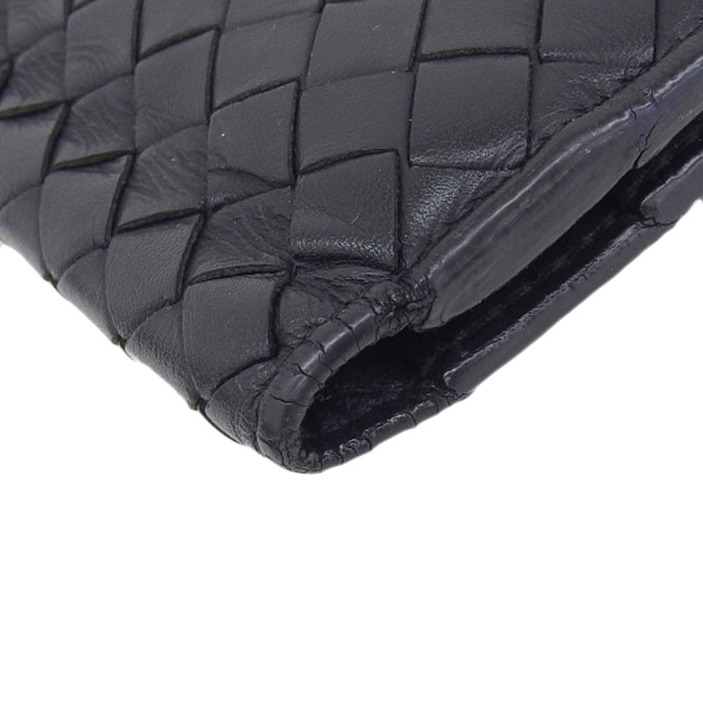 Luxury Bottega Veneta Intrecciato  Leather Long Wallet (Bi-Fold) ()