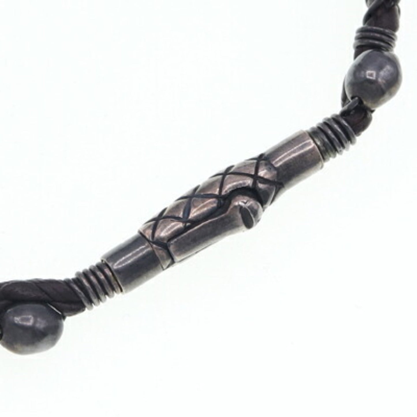 Luxury Bottega Veneta  Leather Sterling  925 Charm Bracelet ()