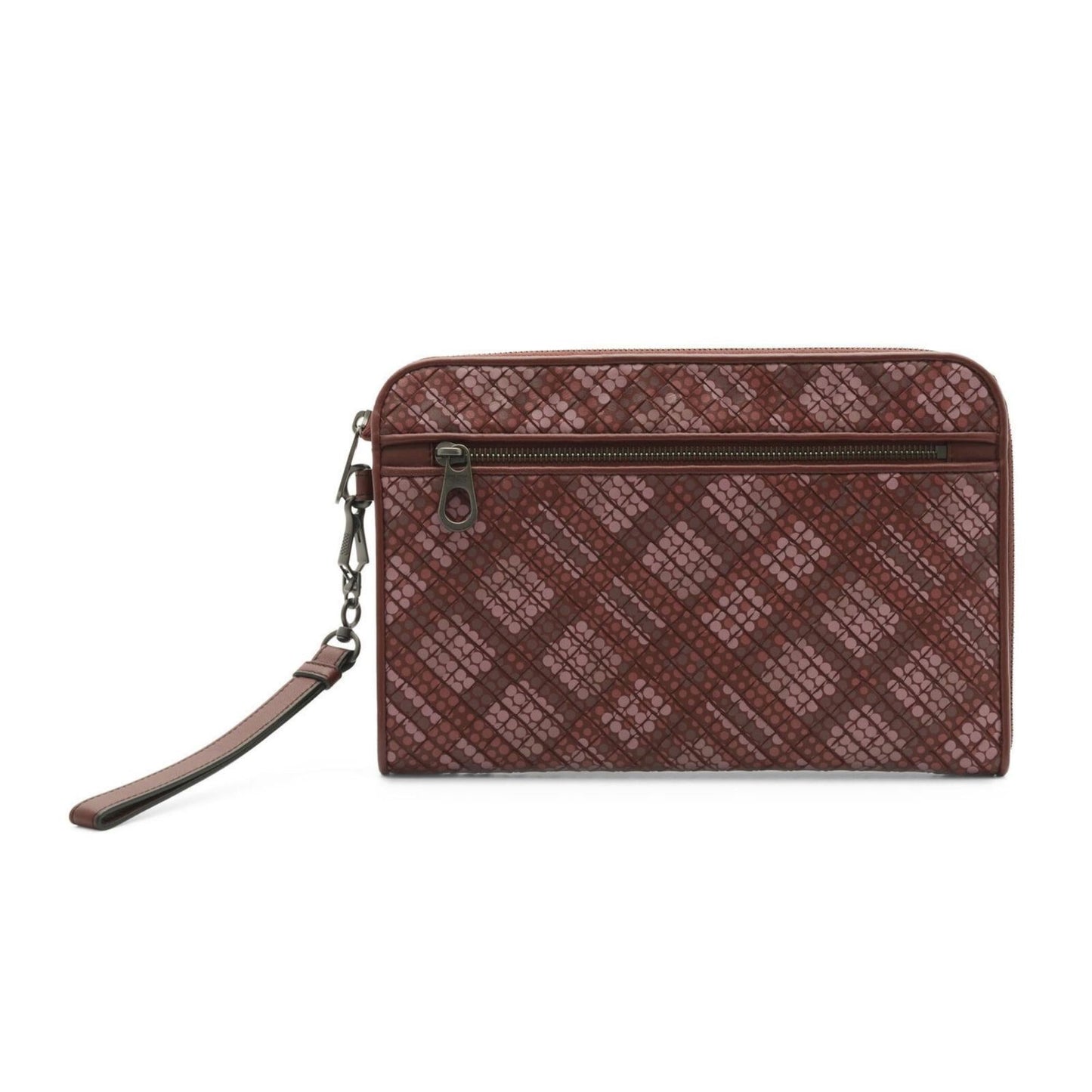 Luxury Bottega Veneta Intrecciato Polka Dot Document Case Wristlet