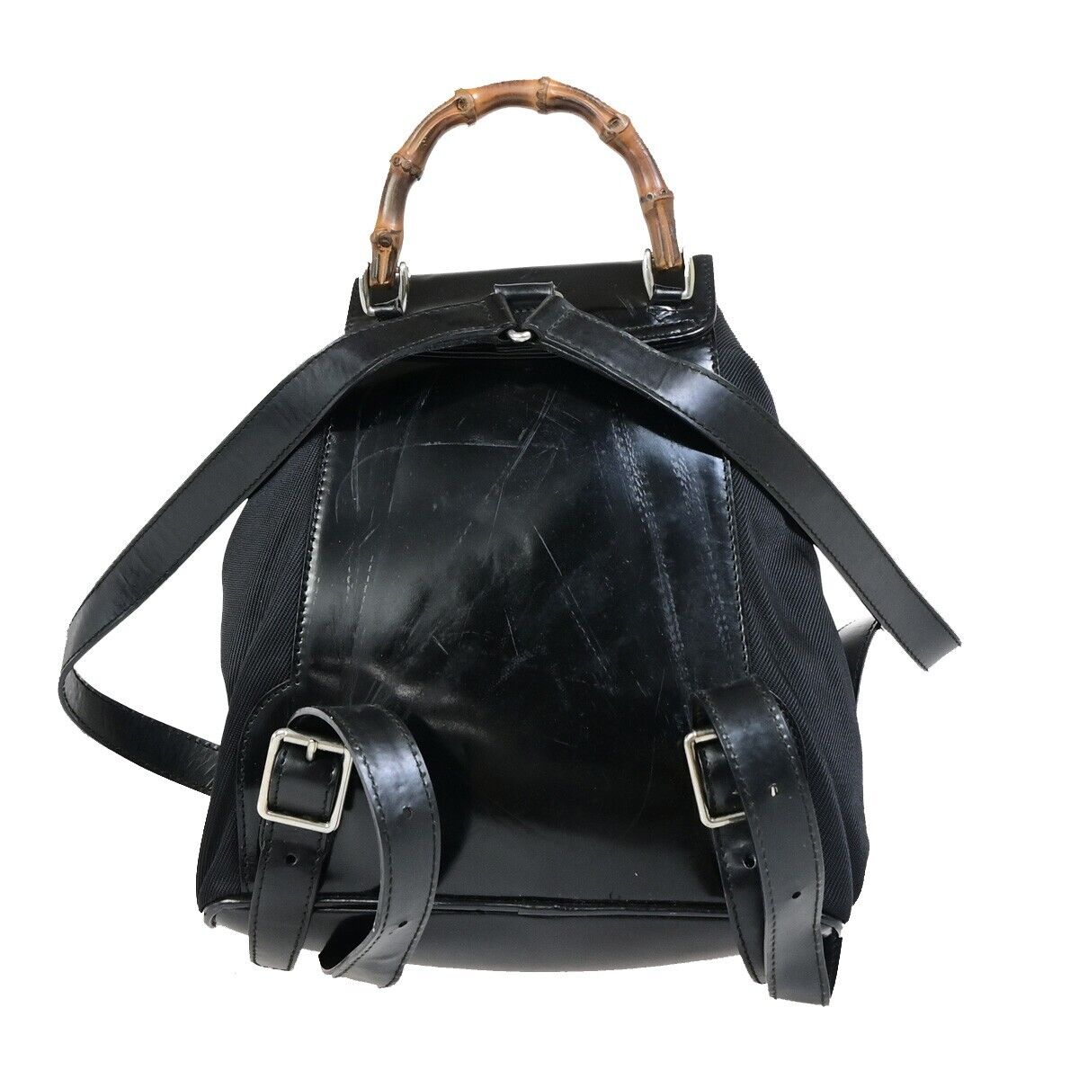 Luxury Gucci Trending 2025 Bamboo  Canvas Backpack Bag ()