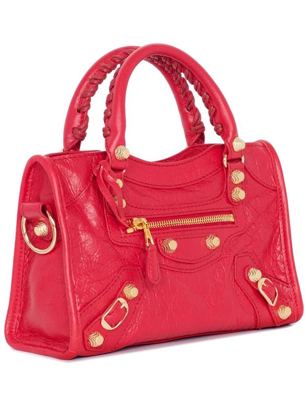 Luxury Balenciaga Giant City Mini Leather Tote Bag Red