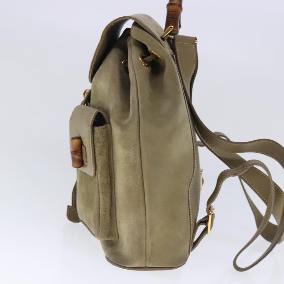 Luxury Gucci Trending 2025 Bamboo  Suede Backpack Bag