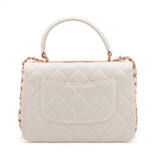 Chanel Matrasse  2WAY Handbag White Pink G Gold