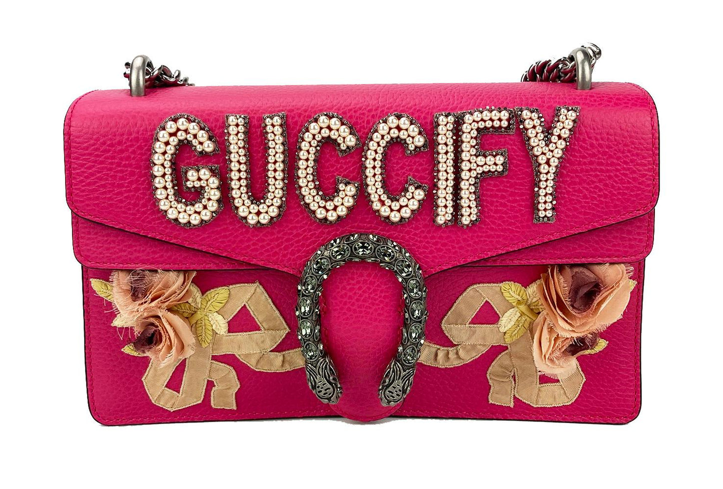 Luxury Gucci Trending 2025 Dionysus Pink fy Small Shoulder Bag NWOT