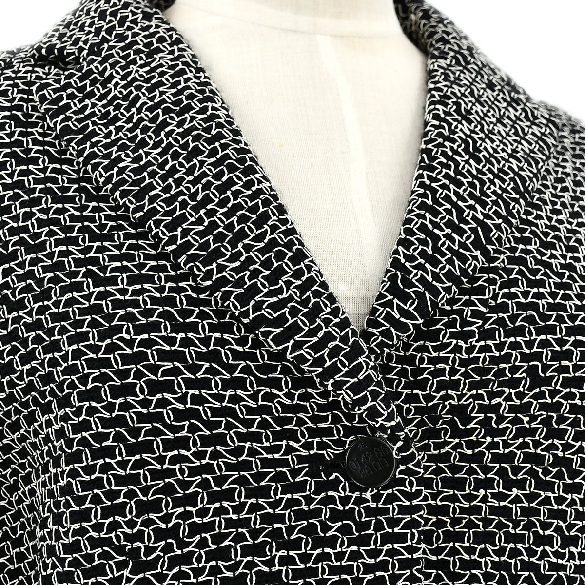 Luxury Chanel 1998 Spring single-breasted tweed blazer #40