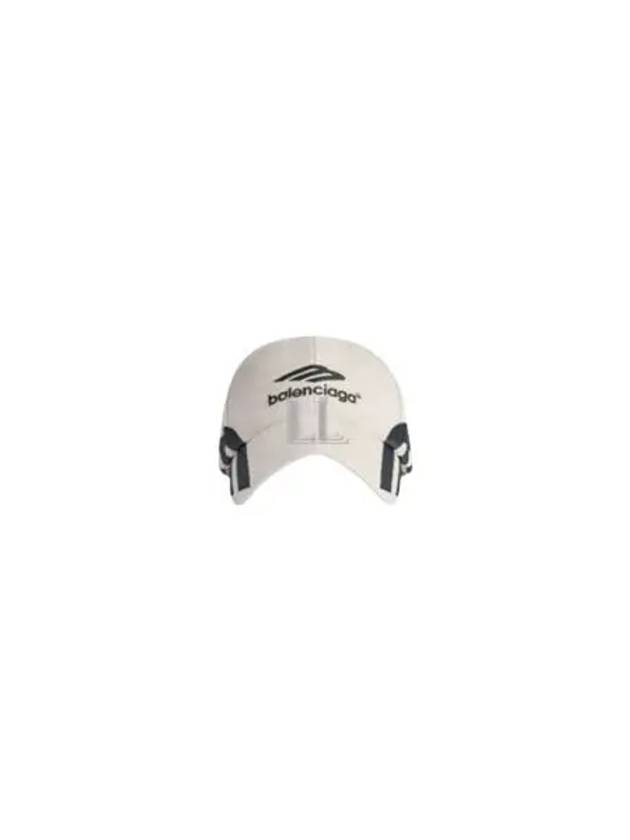 Luxury Balenciaga 3B Sports Icon Ball Cap Light Beige