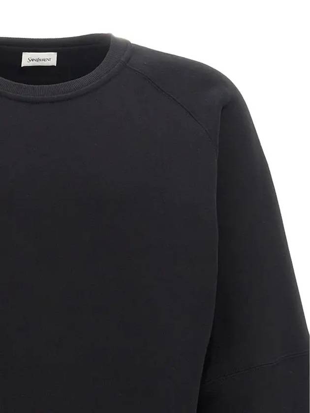 Luxury Saint Laurent Cotton Sweatshirt Black