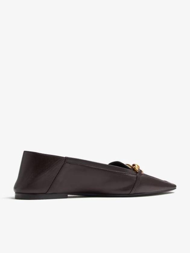 Luxury Saint Laurent Chris Leather Loafer Brown