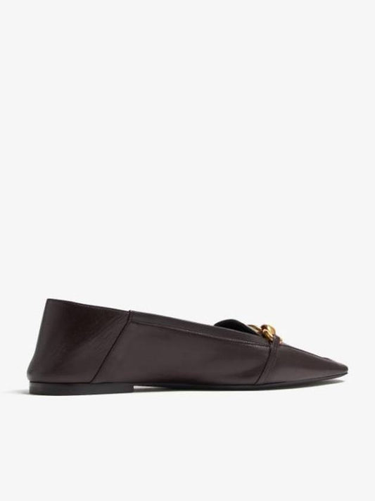 Luxury Saint Laurent Chris Leather Loafer Brown