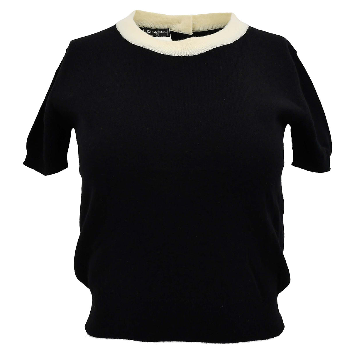 Chanel Ensemble Cardigan Tops Black 95A #38