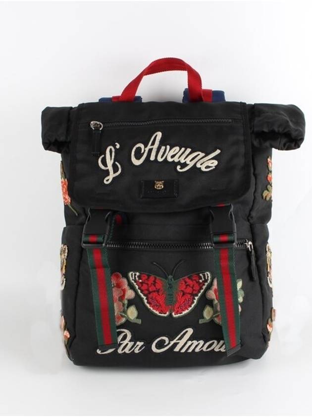 Luxury Gucci Trending 2025 Embroidered technical backpack OS