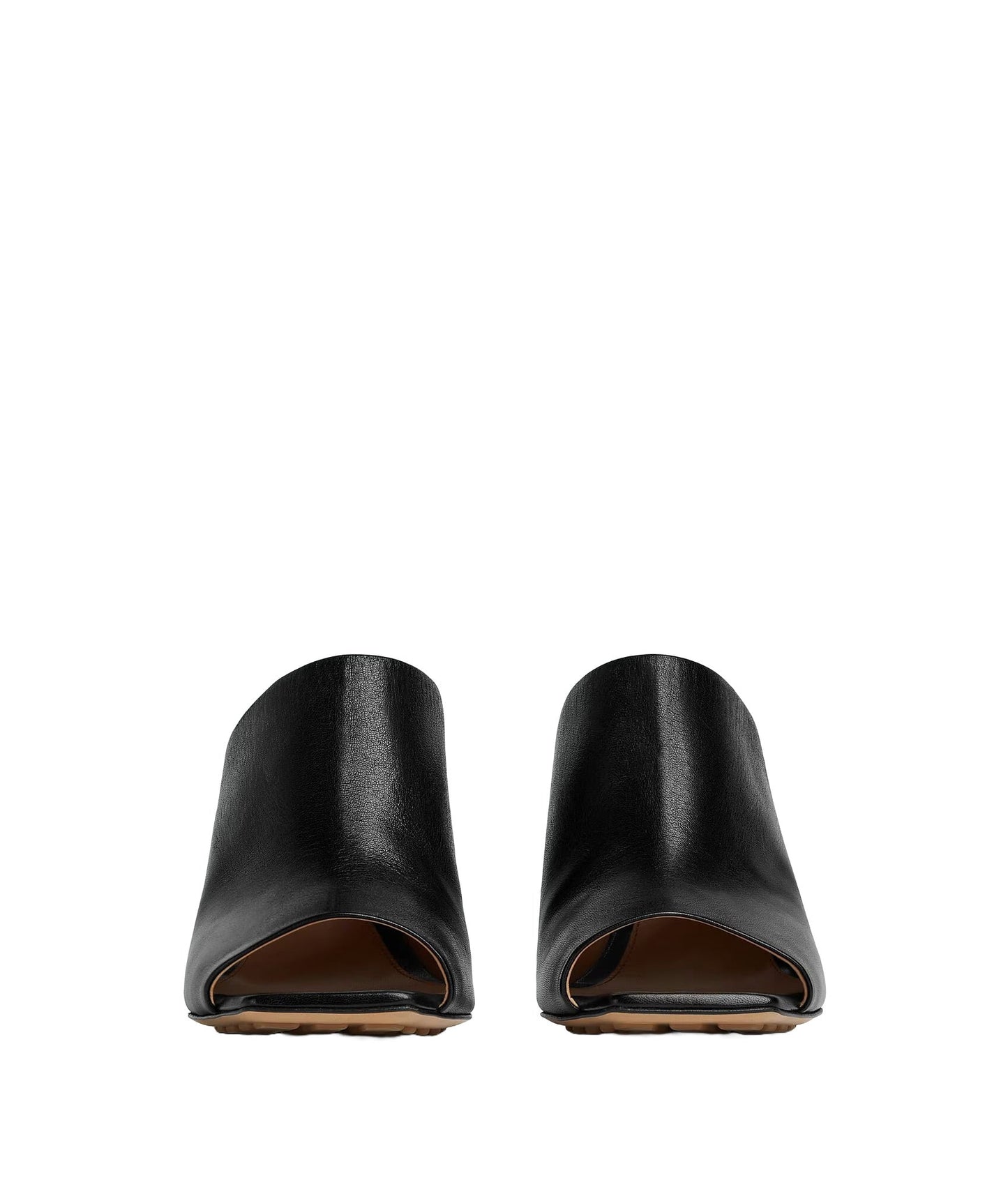 Luxury Bottega Veneta Black Nappa Leather Knot Mules