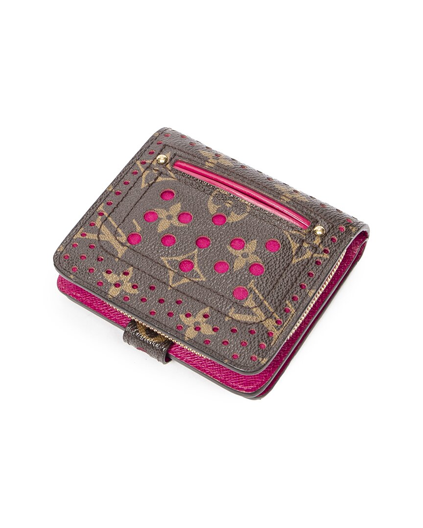 Louis Vuitton Limited Edition Brown & Fuchsia Monogram Perforated Canvas