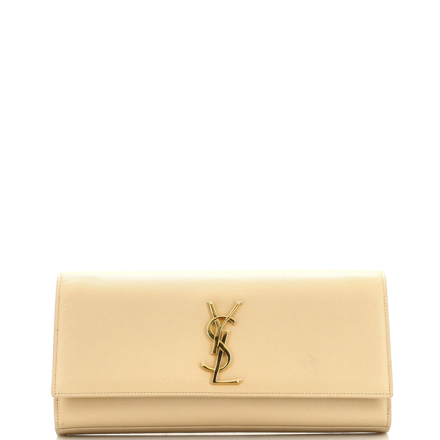 Luxury Saint Laurent Classic Monogram Clutch Leather Long