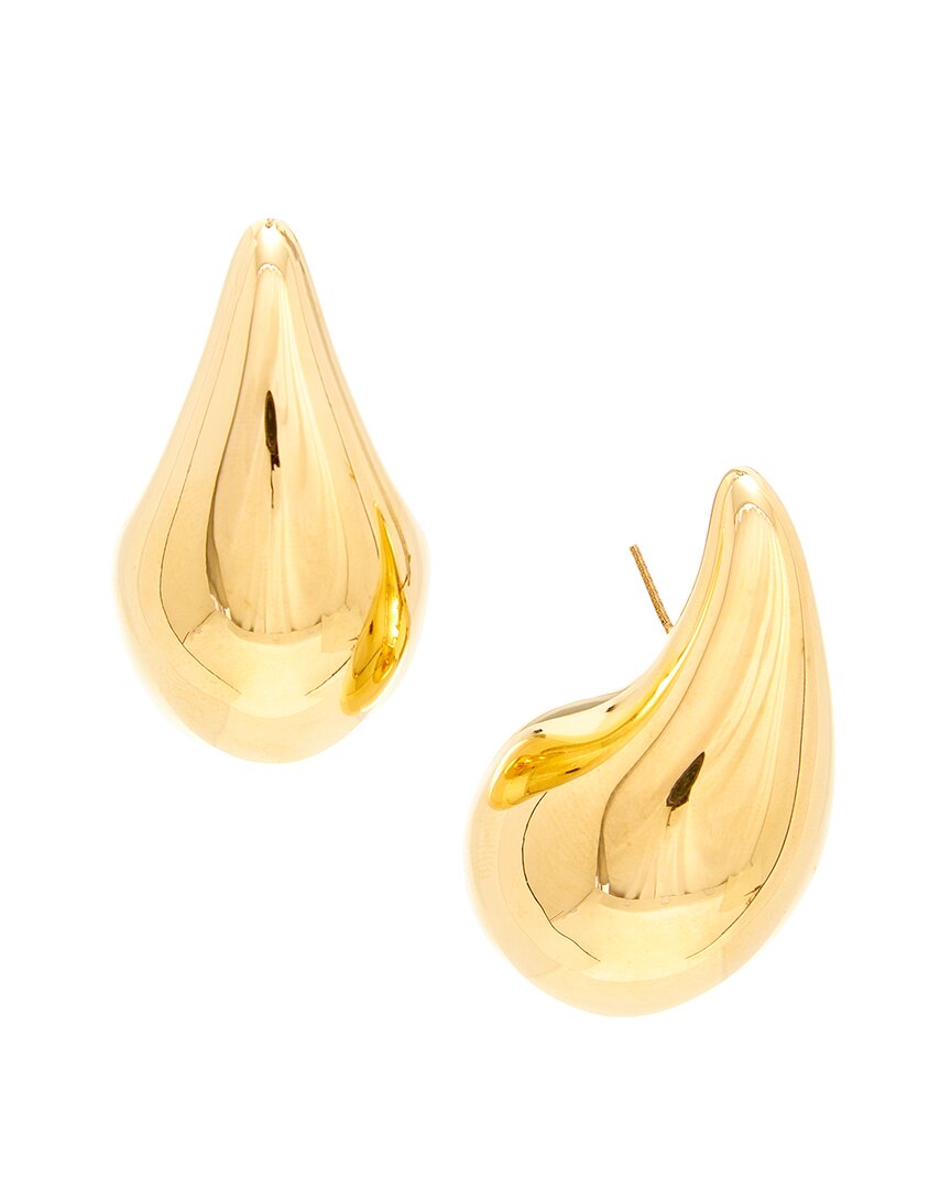 Luxury Bottega Veneta Large Drop Silver Earrings