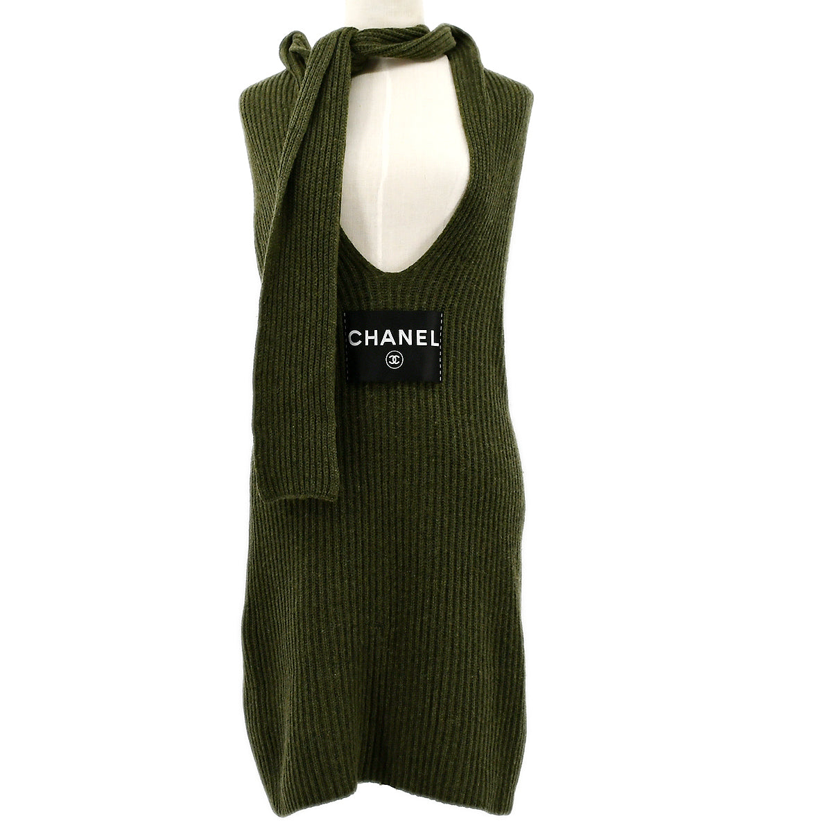 Luxury Chanel 2008 Cruise logo patch knitted dress #34