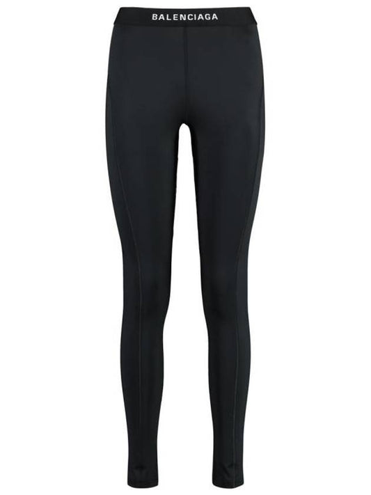 Luxury Balenciaga Athletic Leggings Pans Black
