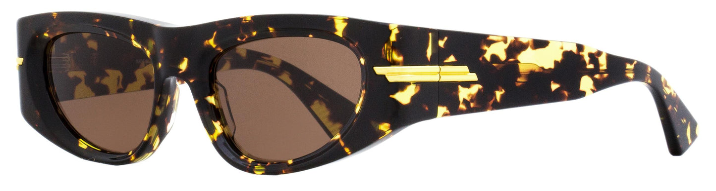 Luxury Bottega Veneta Women's Cat Eye Sunglasses BV1144S 002 Blonde Havana 51mm