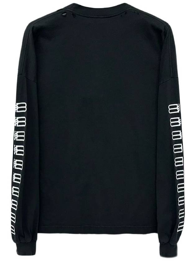 Luxury Balenciaga BB Logo Sweatshirt Black