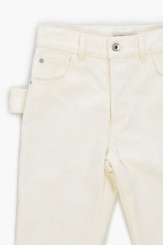 Luxury Bottega Veneta 5 Pocket Plain Colour Denim Pants