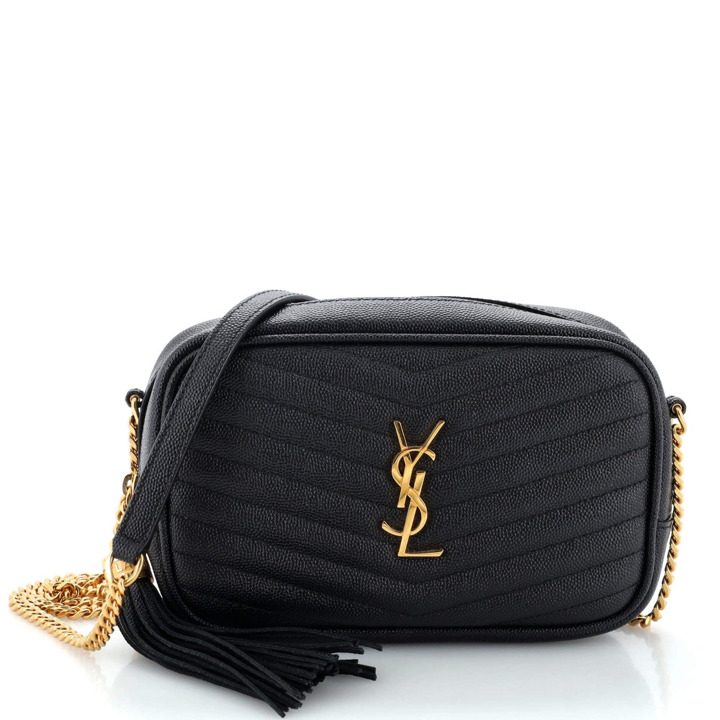 Luxury Saint Laurent Lou Camera Bag Matelasse Chevron Leather Mini