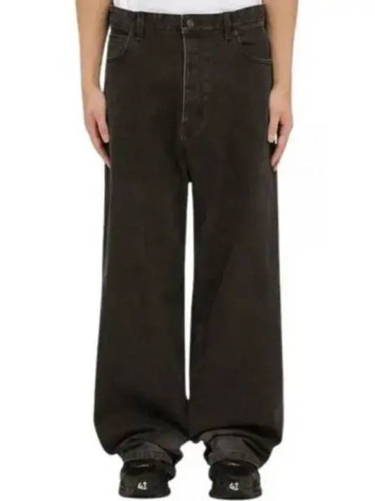 Luxury Balenciaga Washed Skiwear Jeans Grey