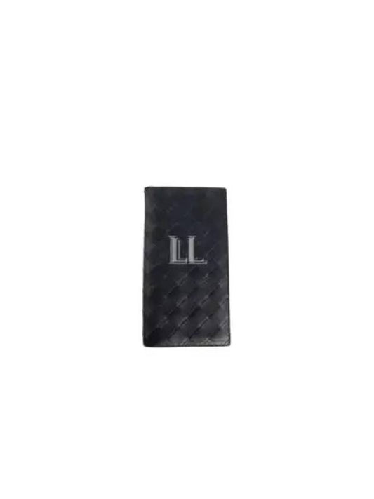 Luxury Bottega Veneta Intrecciato Slim Long Wallet Black