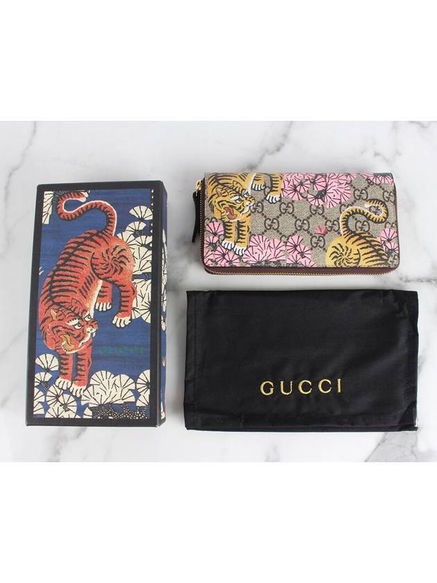 Luxury Gucci Trending 2025 Bengal tiger zipper long wallet