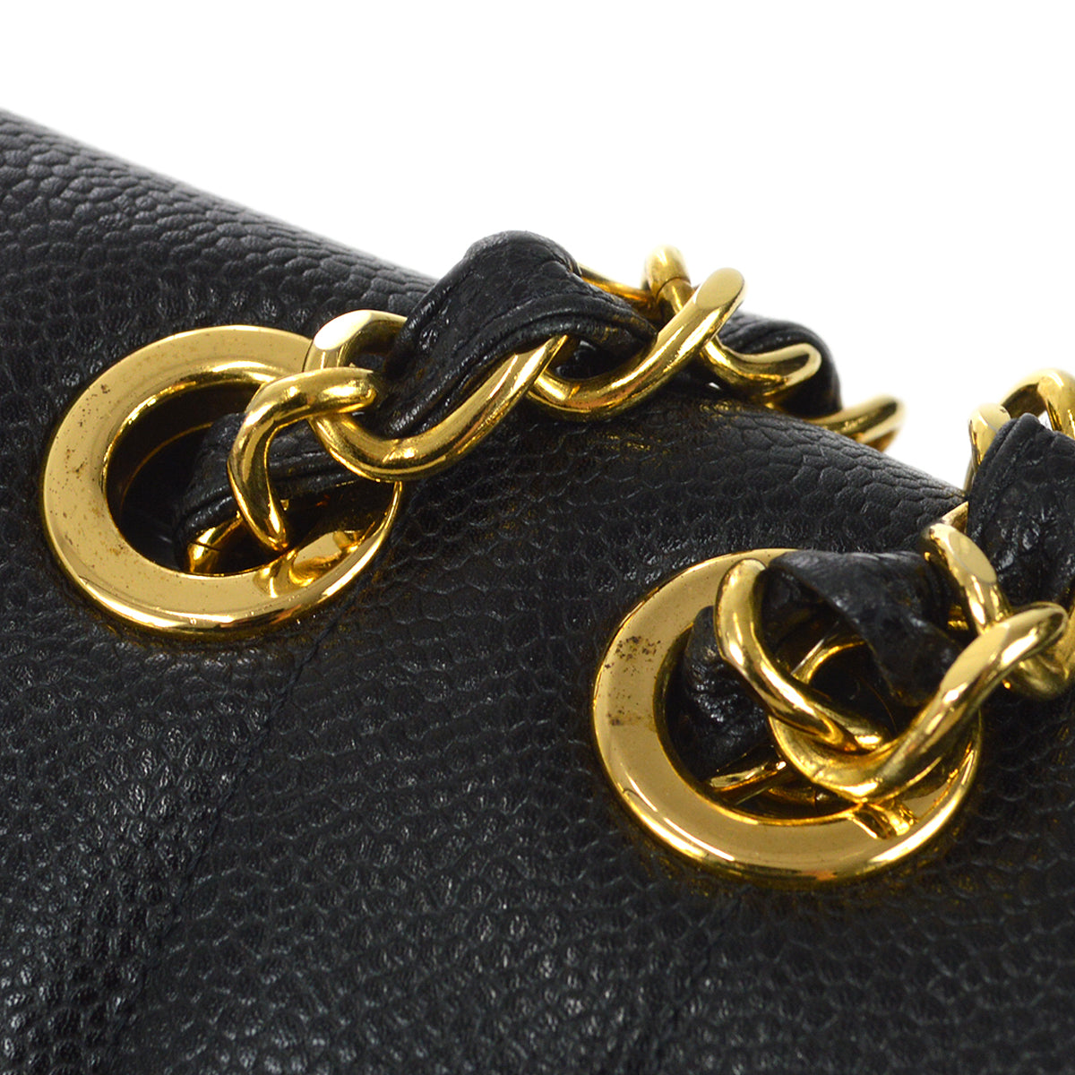 Luxury Chanel 1994-1996 Vertical Stitch Straight Flap Jumbo Black Caviar