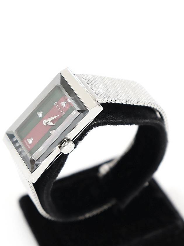 Luxury Gucci Trending 2025 YA147401 559662 21MM Steel Quartz WEB Mesh G Frame Women s Watch