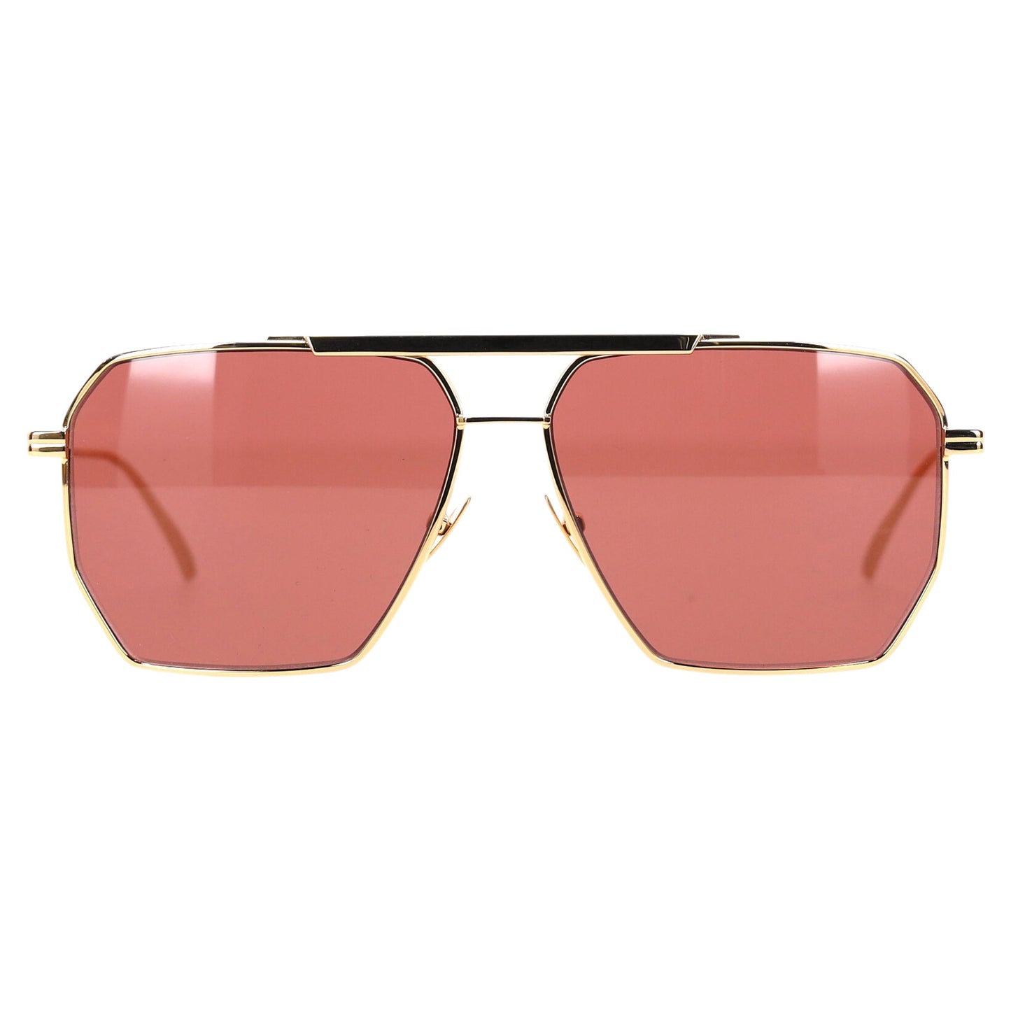 Luxury Bottega Veneta BV1012S Sunglasses in Gold Metal