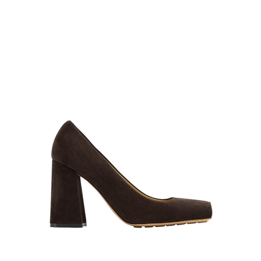 Luxury Bottega Veneta Suede Tower Pumps