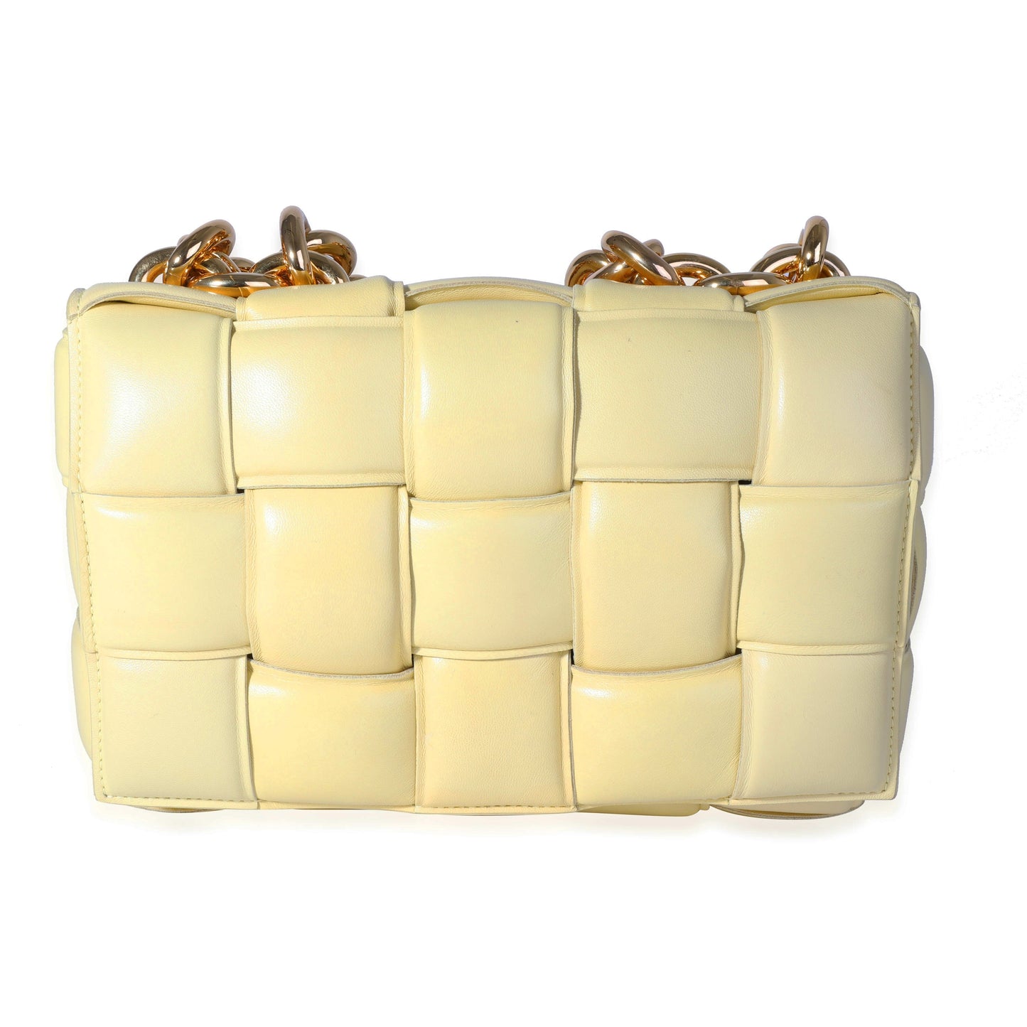 Luxury Bottega Veneta Butter Maxi Intrecciato Leather Chain Cassette Bag