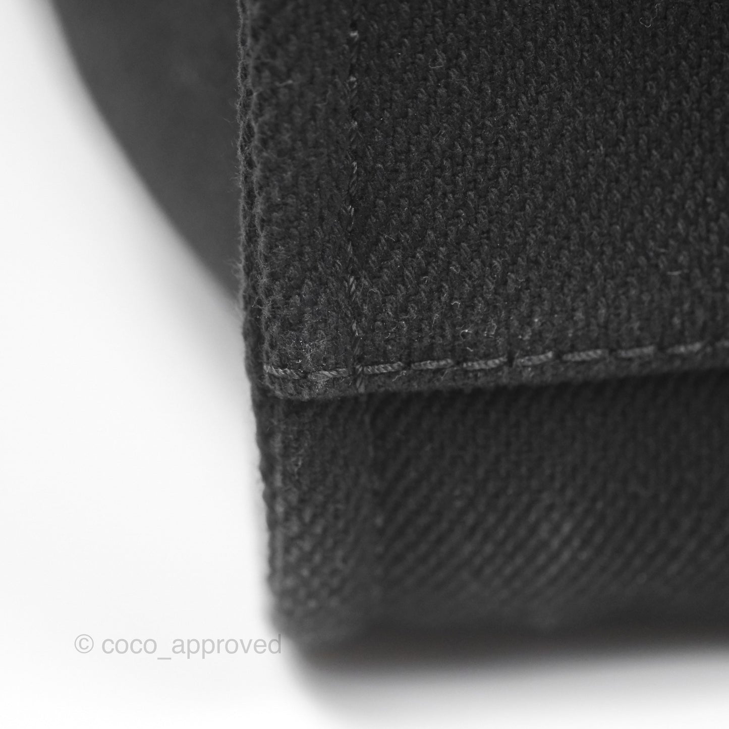 Chanel Medium Deauville Black Canvas Imitation Pearl