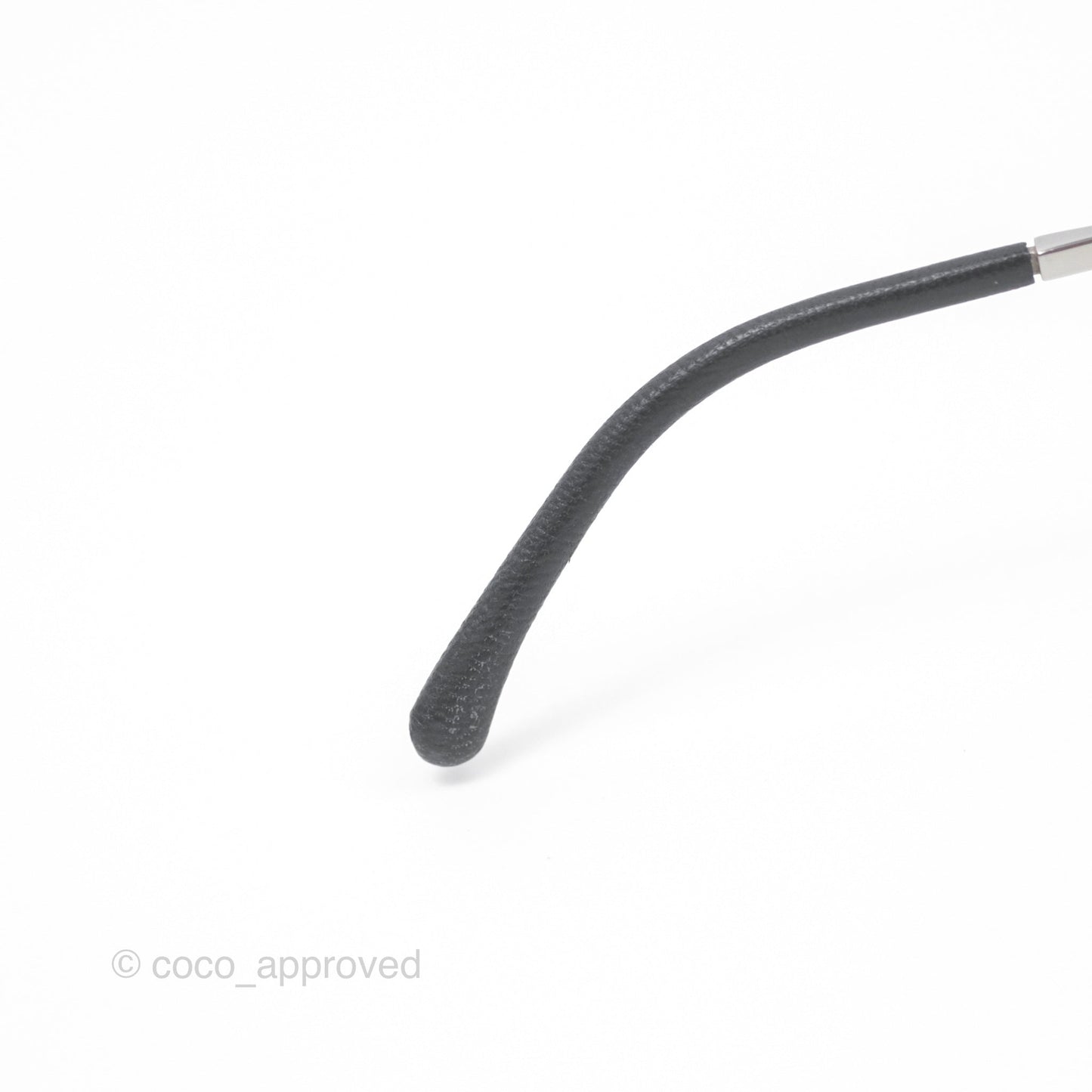 Chanel 4189 Pilot Sunglasses in Titanium and Calfskin Grey Lense