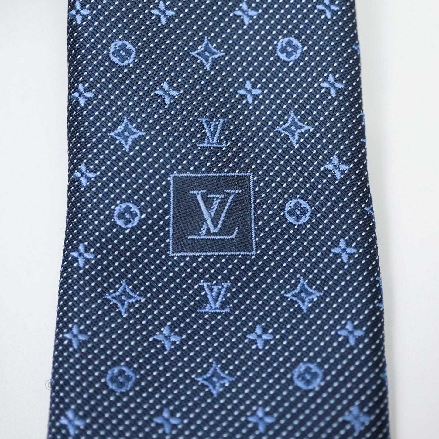 Louis Vuitton Monogram Classic Tie Blue