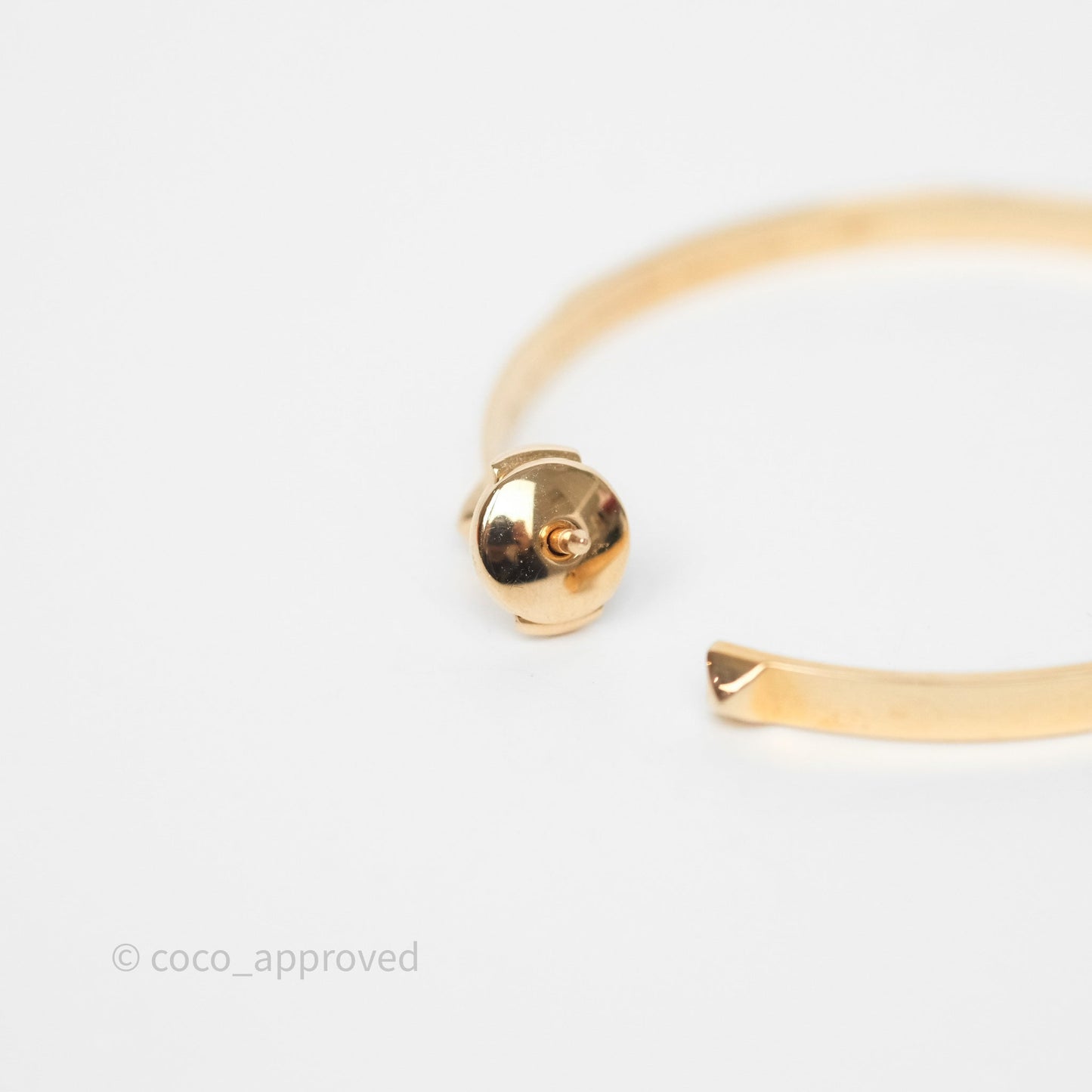 Hermès Mini Clous Hoop Earrings 18K Rose Gold