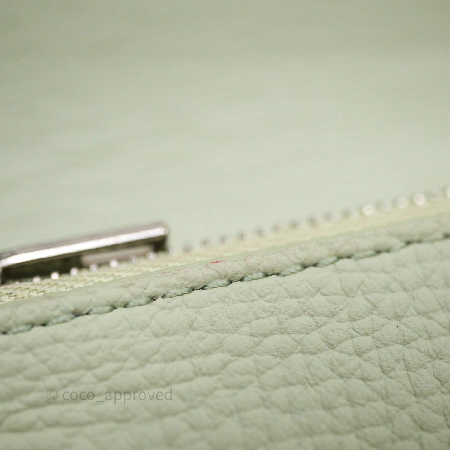 Loewe Anagram Small Vertical Wallet Green Silver Hardware