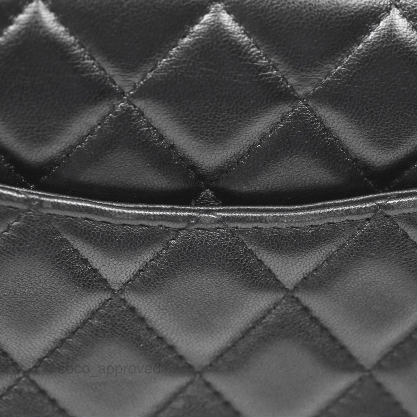 Chanel Mini Rectangular Flap Quilted Black Lambskin Gold Hardware