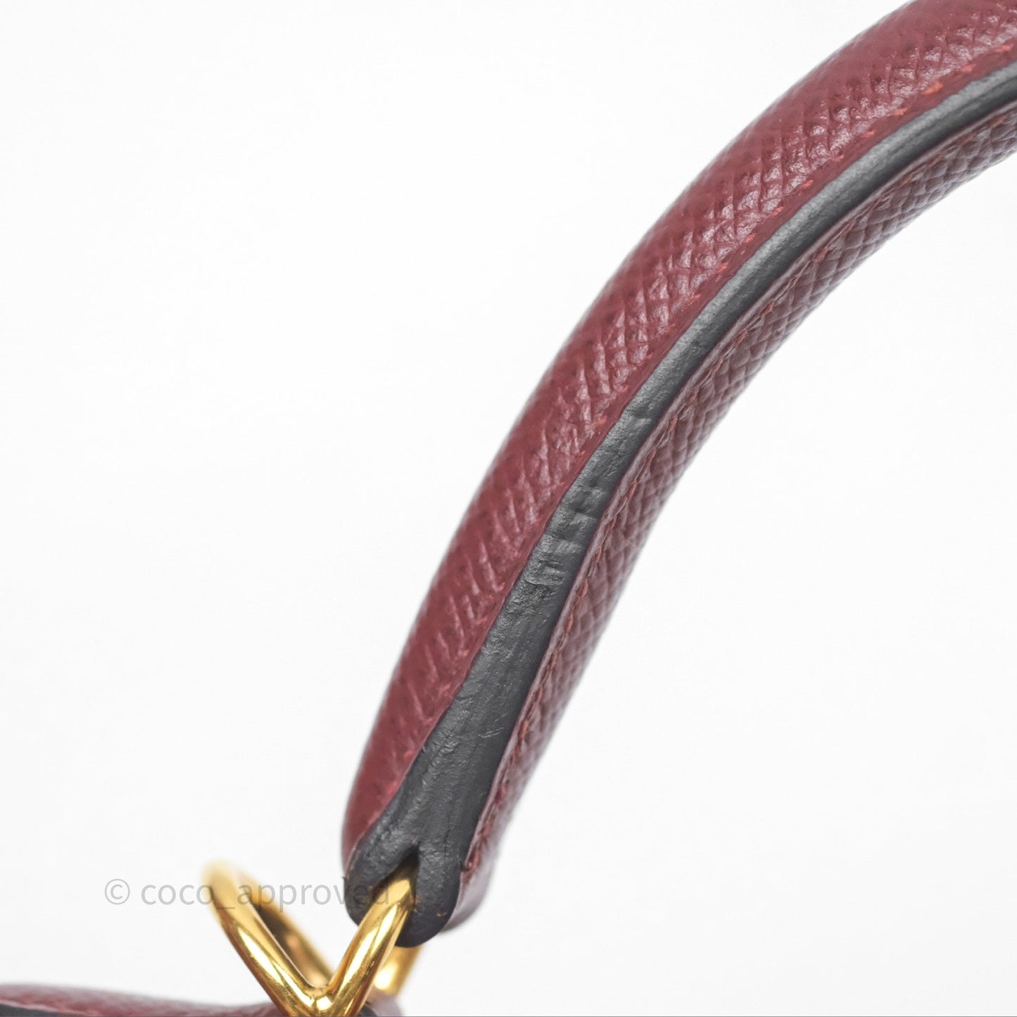 Hermès Sellier Kelly 25 Rouge H Epsom Gold Hardware