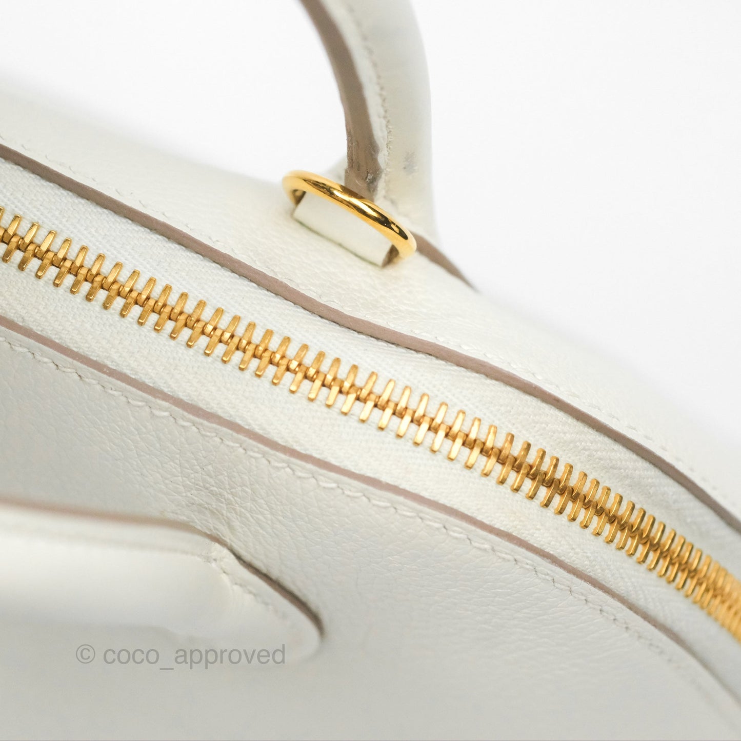 Hermès Bolide 1923 25 Mushroom 0T/Biscuit 48 Evercolor Gold Hardware
