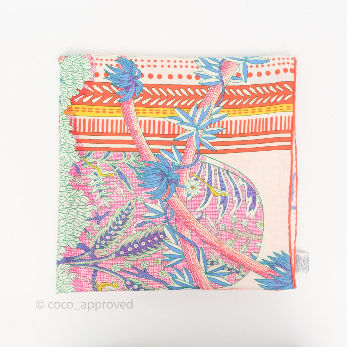 Hermès Acte III Scene I La Clairiere Scarf Shawl 140 Cashmere Silk