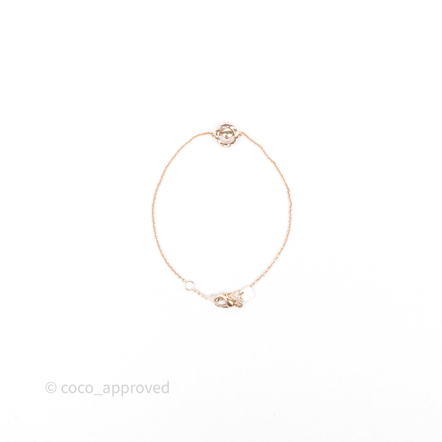 Chanel Coco Crush Bracelet 18K Diamond Beige Gold Hardware